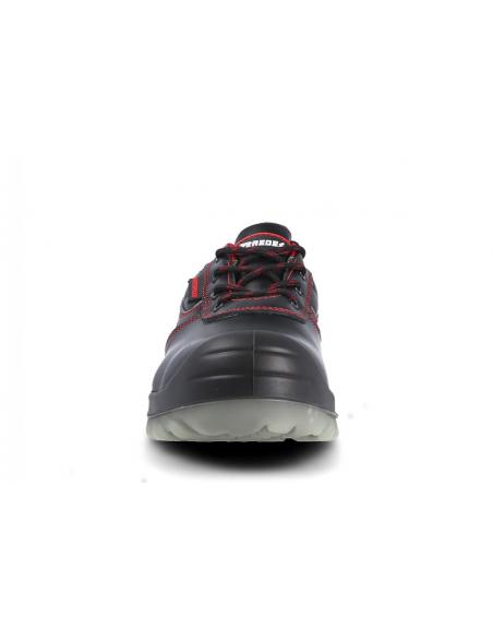 Base-d' être uniforme S3 noir/rouge résistant à l'eau sans Métal Travail Chaussure de sécurité #B0887 