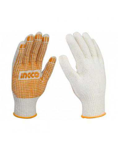قفازات محبوكة PVC XL - INGCO