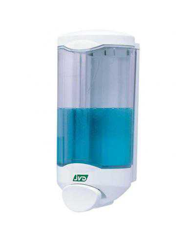 Distributeur de savon gelifié à poussoir Crystal blanc - JVD JVD - Distributeurs de savon 